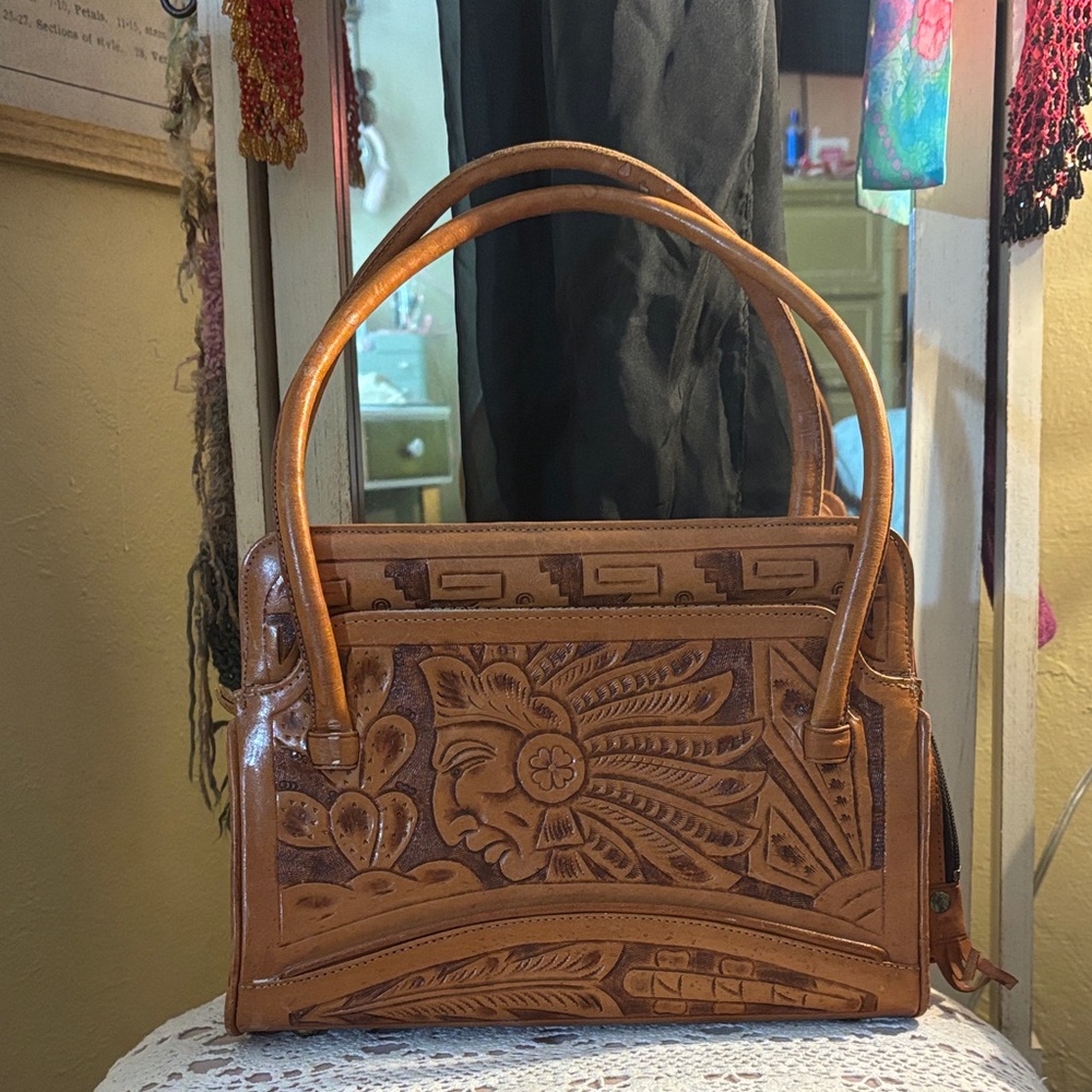 Brown Leather Handbag